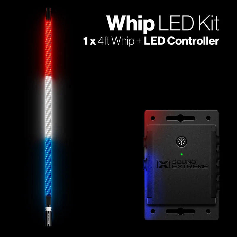 Extreme Whip Kit Qty 1 x 4 Ft plus LEDCast Controller