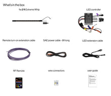 Load image into Gallery viewer, Extreme Whip Kit Qty 1 x 2Ft plus LEDCast Controller
