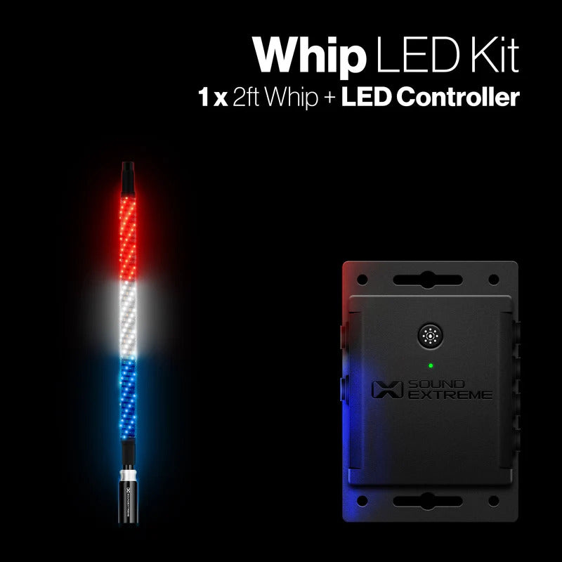 Extreme Whip Kit Qty 1 x 2Ft plus LEDCast Controller